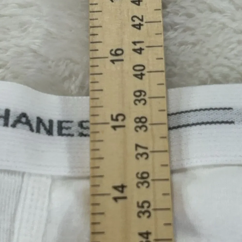 VINTAGE LOT OF 3 Hanes Cotton Mens Briefs White 3X (48-50) Comfort Flex NEW